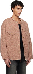 R13 Red Lacey Trucker Jacket