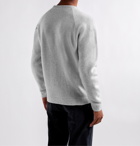 Incotex - Brushed Wool and Cashmere-Blend Sweater - Gray