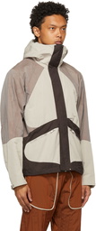 Arnar Már Jónsson Beige Overdyed Composition Outerwear Jacket