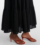 Poupette St Barth Thelma strapless cotton maxi dress