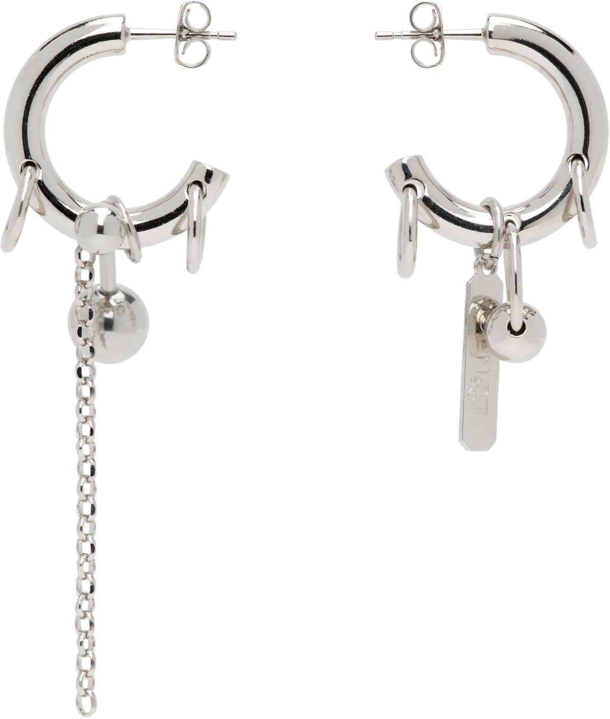 Justine Clenquet Silver Mel Earrings Justine Clenquet