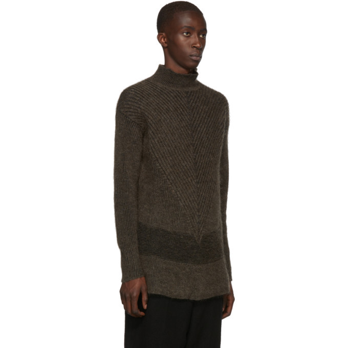 Rick Owens Brown Fisherman Turtleneck Rick Owens