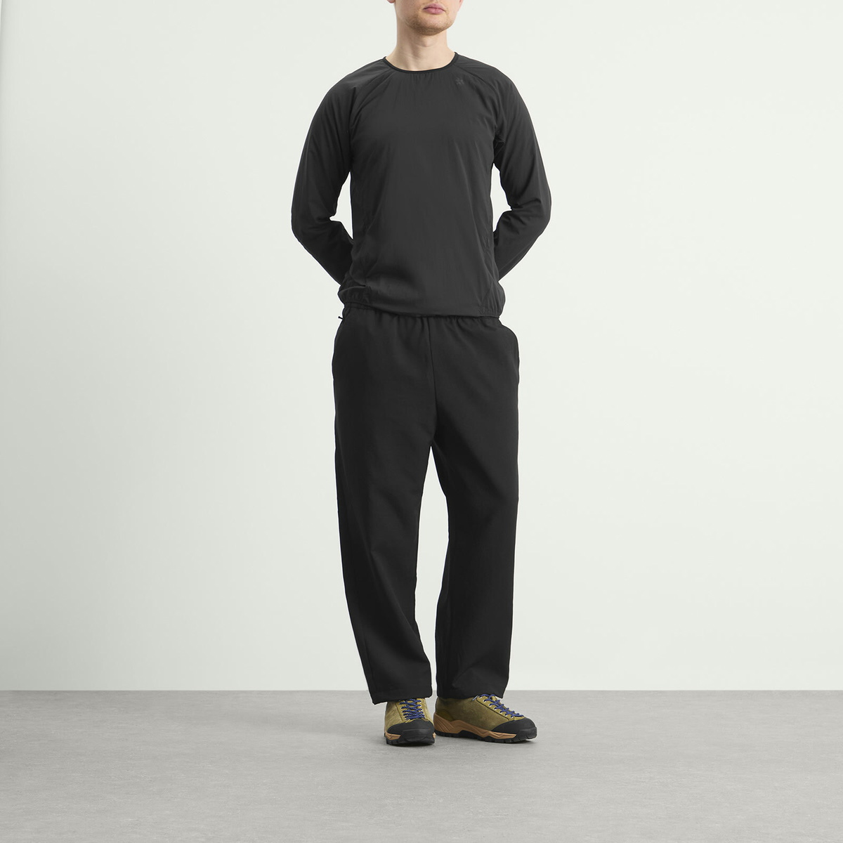 Goldwin Men's Kel Light Polartec Crew in Black
