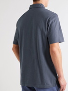 Faherty - Sunwashed Organic Cotton-Jersey Polo Shirt - Blue