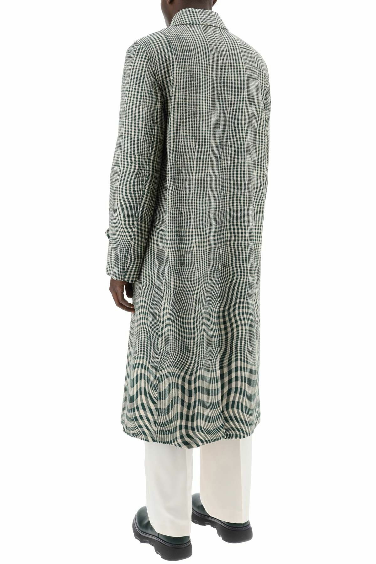 BURBERRY houndstooth car coat with Neutro Burberry