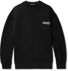 Balenciaga - Printed Fleece-Back Cotton-Blend Jersey Sweatshirt - Men - Black