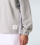 Thom Browne 4-Bar cotton jersey half-zip sweatshirt