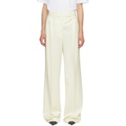 Róhe Off-White Mid-Waist Tailored Trousers