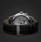 NOMOS Glashütte - Zurich Weltzeit Automatic 40mm Stainless Steel and Cordovan Leather Watch, Ref. No. 805 - White