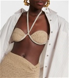 The Mannei Lima crochet silk-blend bra top