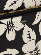 TOM FORD - Floral-Print Full-Grain Leather Messenger Bag - Black