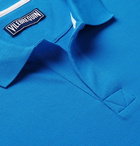 Vilebrequin - Palatin Slim-Fit Contrast-Tipped Cotton-Piqué Polo Shirt - Blue