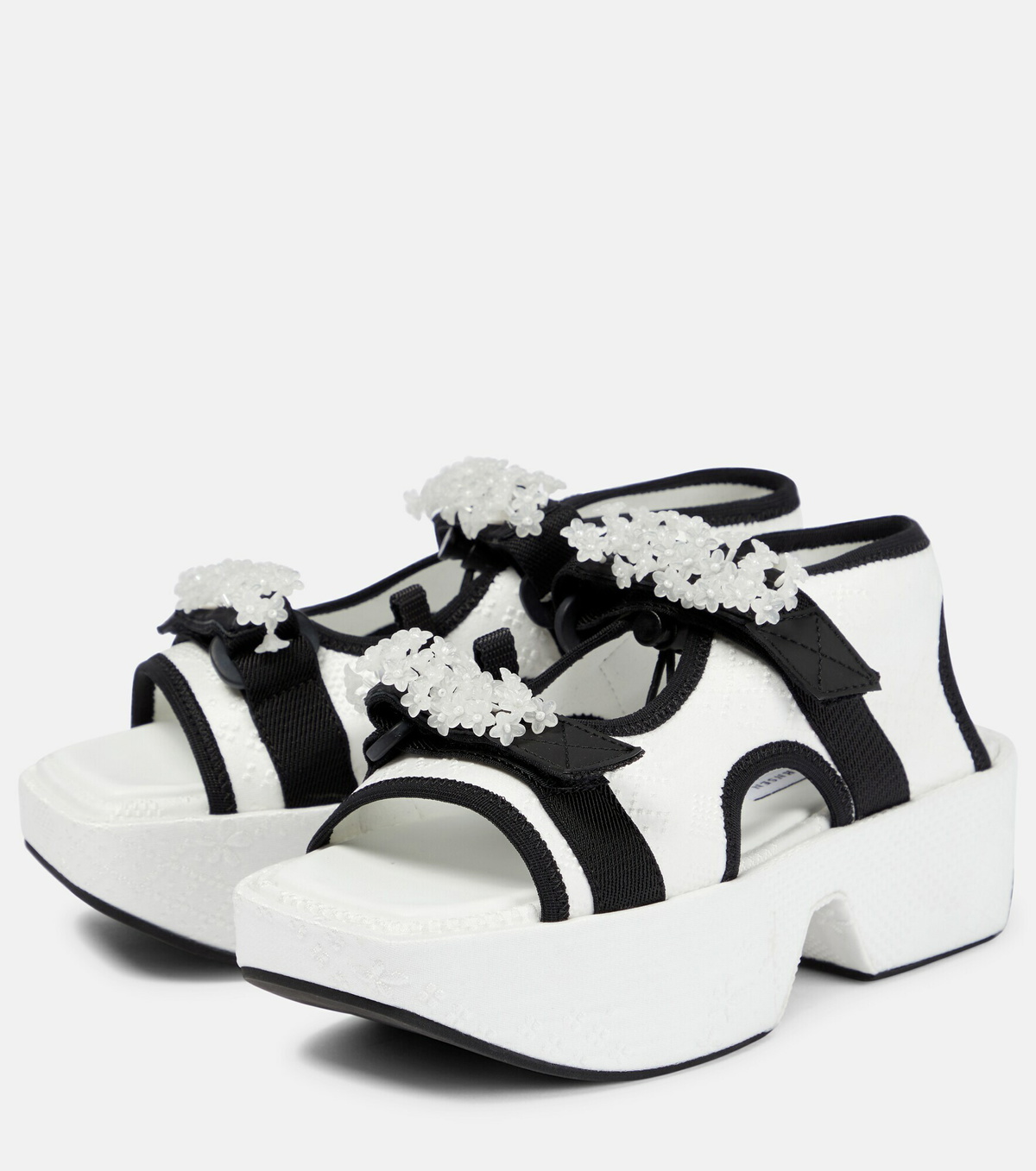 Cecilie Bahnsen - May embellished jacquard sandals