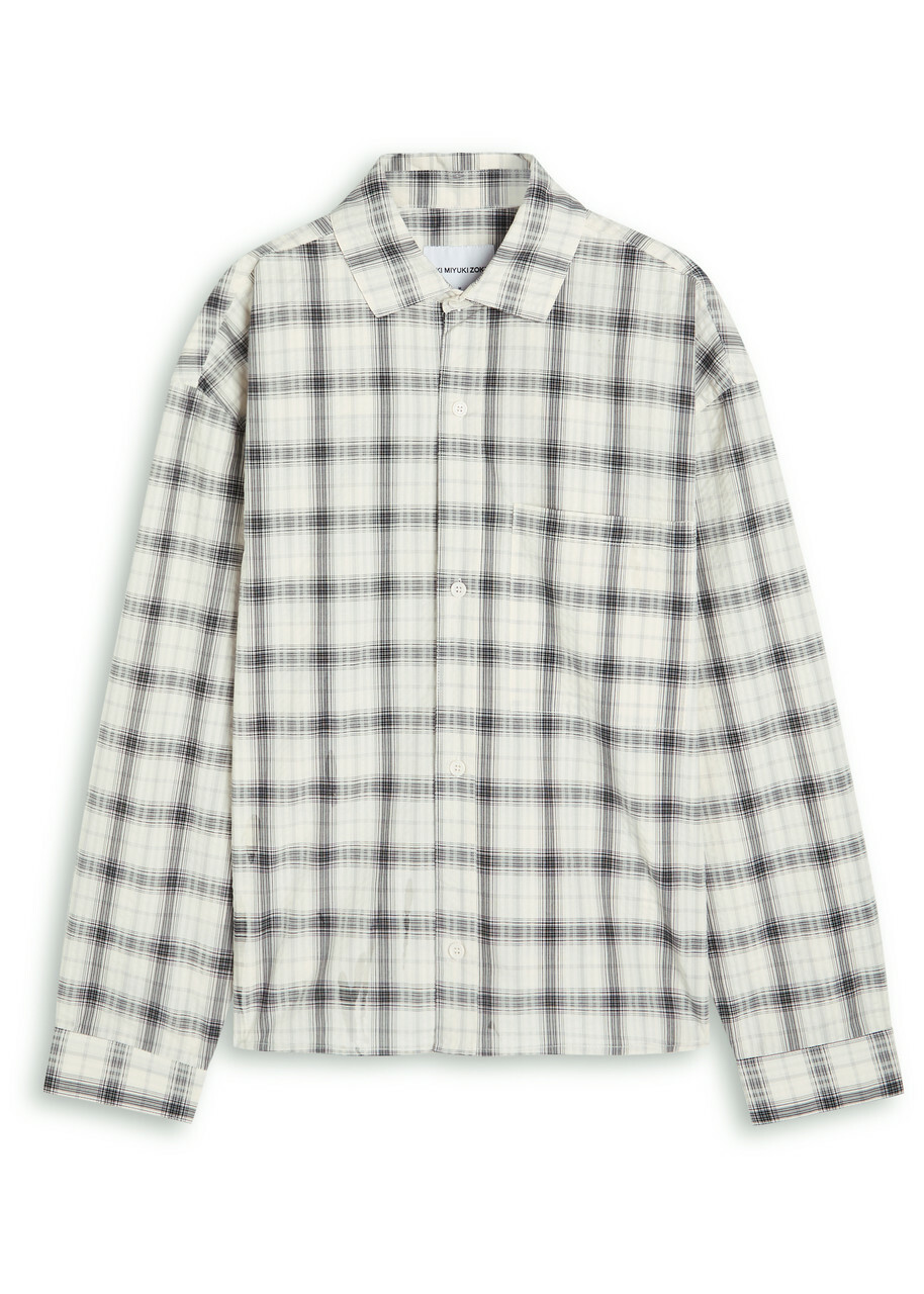 Mki Miyuki Zoku Box Dress Striped Seersucker Shirt Multicoloured 1