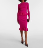 Nina Ricci Ruffled wool-blend sweater