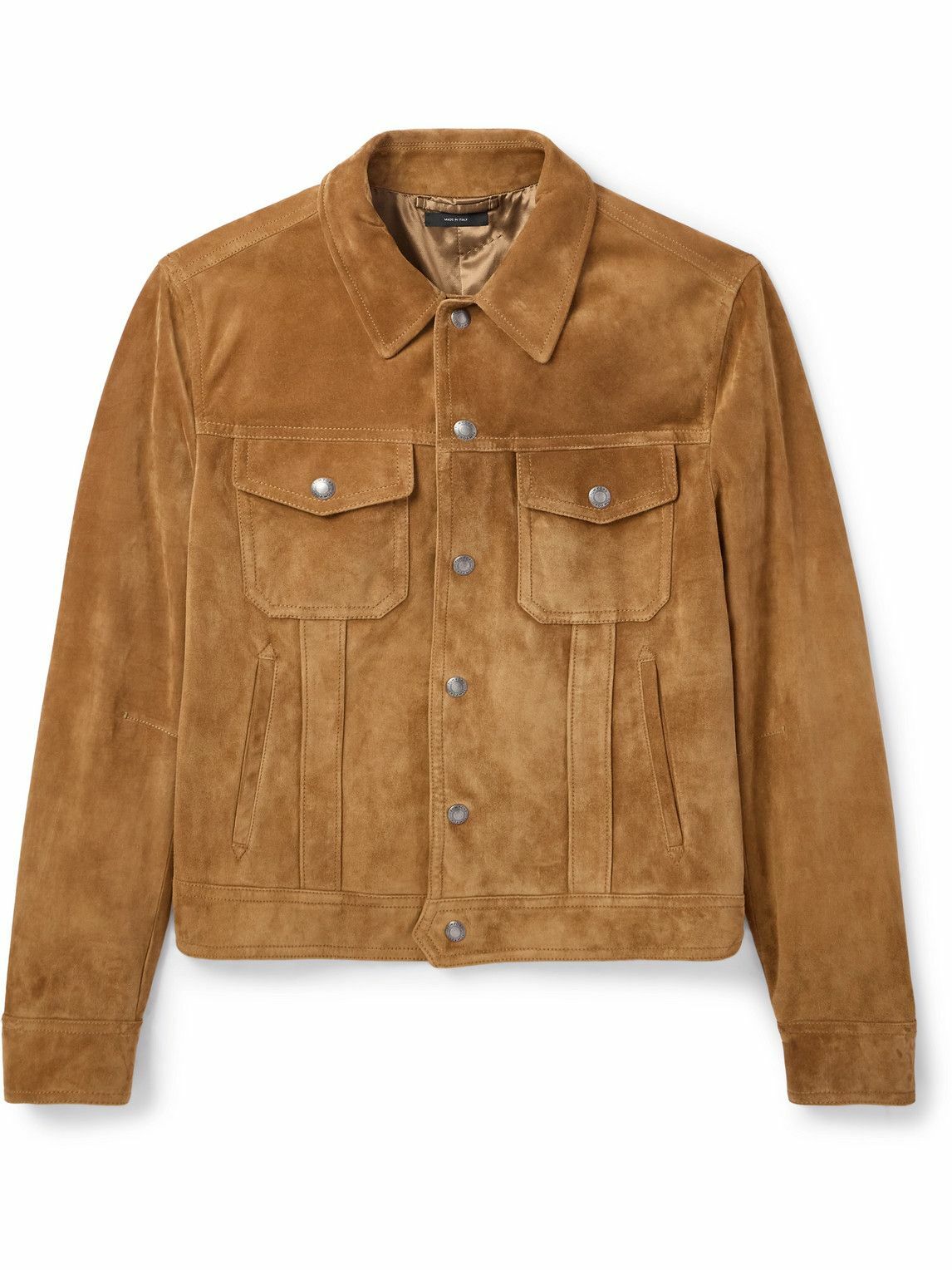 TOM FORD - Suede Jacket - Brown TOM FORD