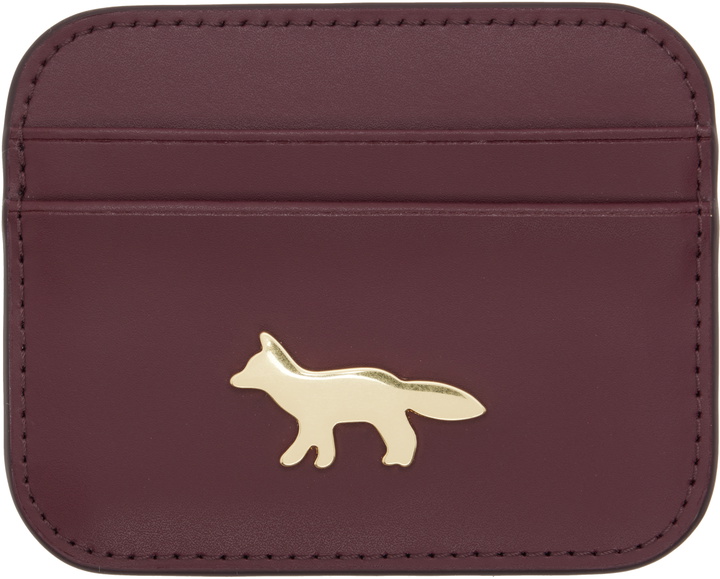Photo: Maison Kitsuné Burgundy Edie Card Holder