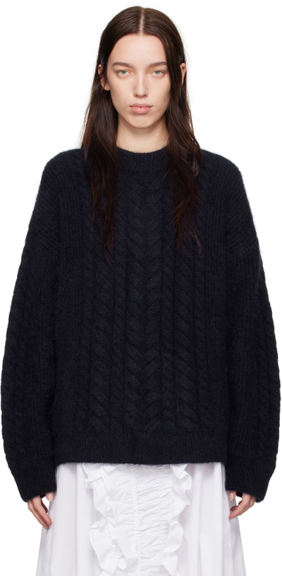 Photo: Cecilie Bahnsen Navy Anette Sweater