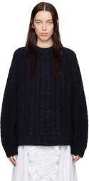 Cecilie Bahnsen Navy Anette Sweater