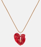 Loewe Anthurium pendant necklace