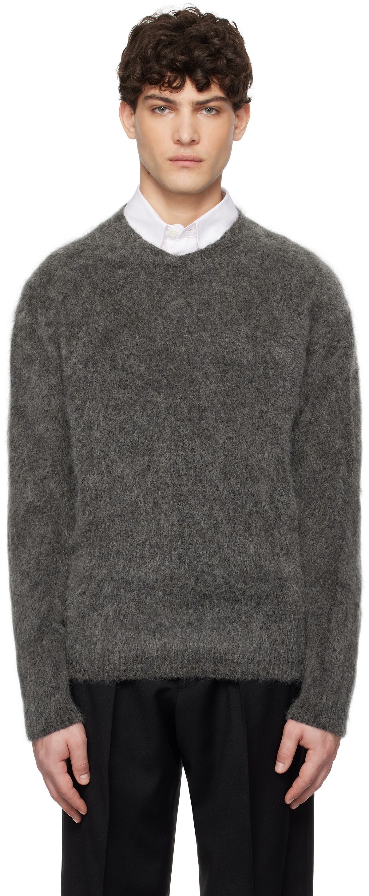 sunflower moon text ニット　グレー Sunflower - ムーン テキスト ニット | HBX