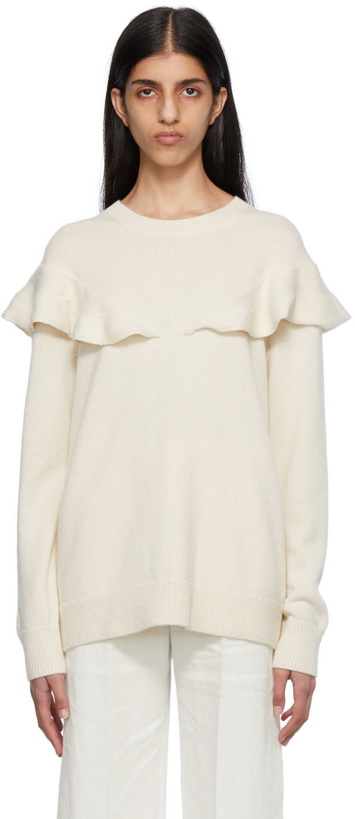 Photo: Chloé Off-White Ruffled Sweater