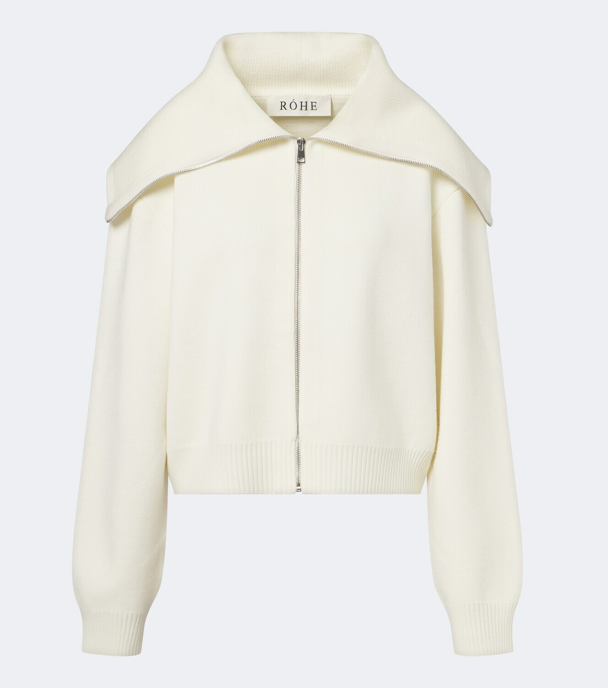 Róhe Wool zip-up sweater
