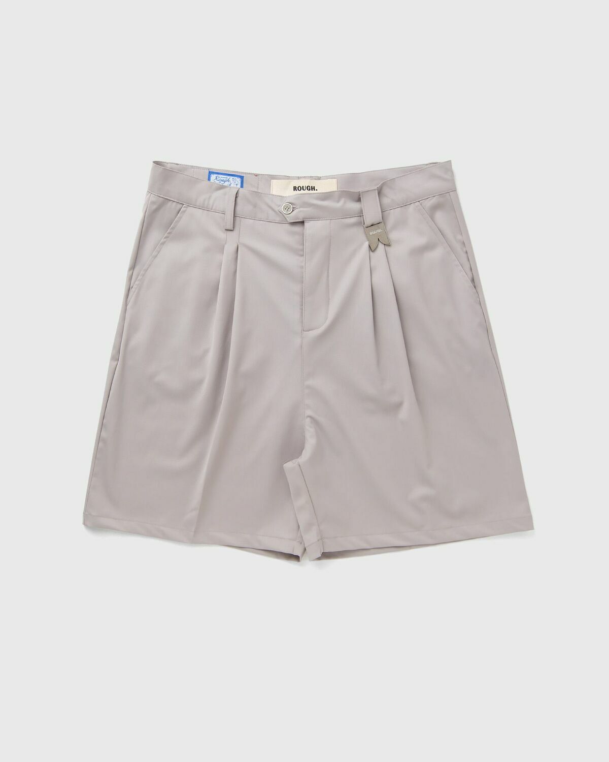 Rough. TAILORED SERENE BAGGY SHORTS Grey Mens Casual Short