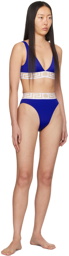 Versace Underwear Blue Vita Bikini Bottoms