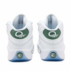 Reebok Men's Question Mid Sneakers in White/Pine Green/White