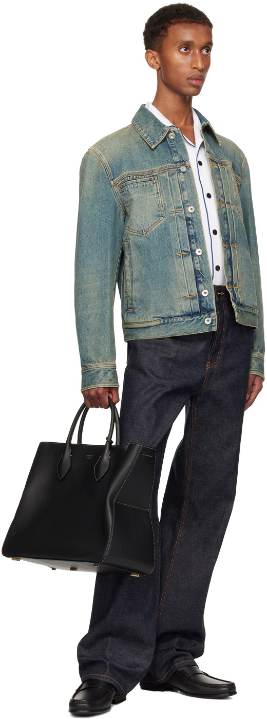 Ferragamo Blue Trucker Denim Jacket