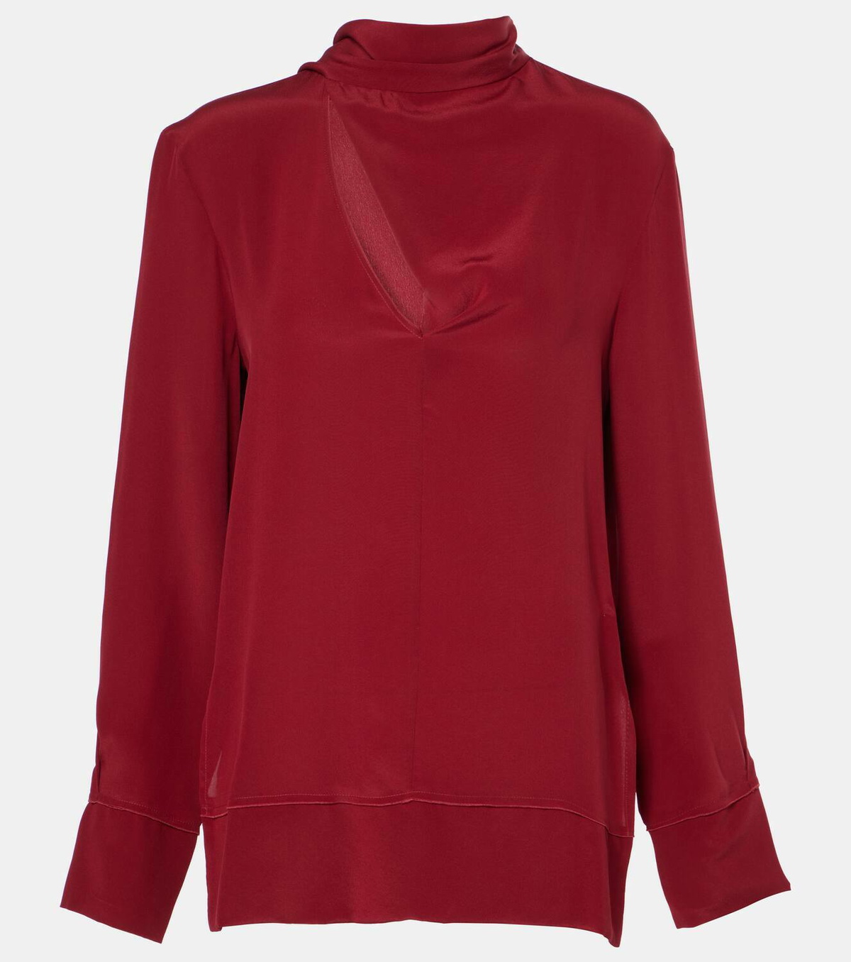 Victoria Beckham Scarf-detail silk blouse Victoria Beckham