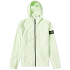 Stone Island Men's Supima Cotton Twill Stretch Hooded Jacket in Light Green