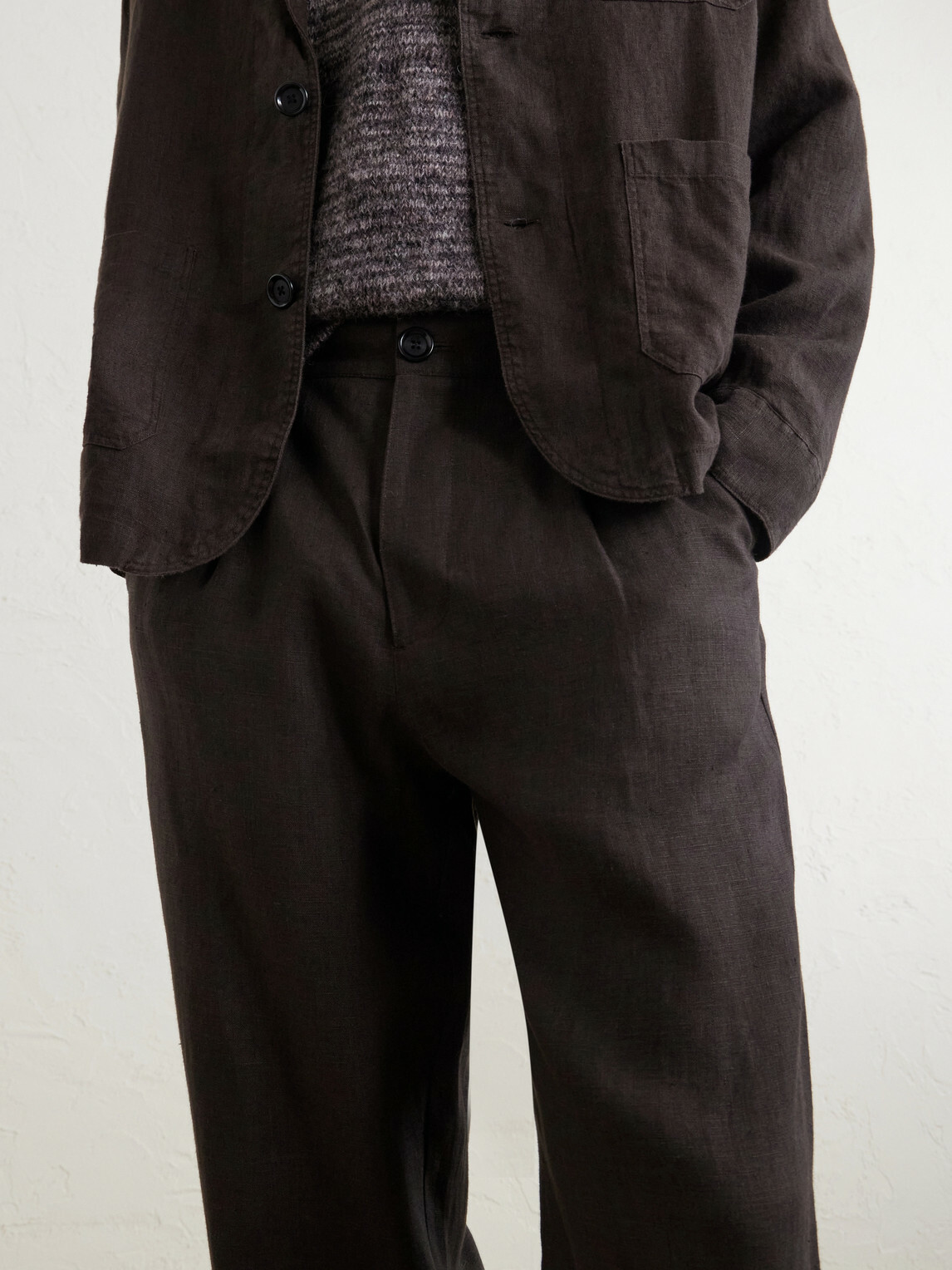 Oliver Spencer - Coney Straight-Leg Pleated Linen Suit Trousers - Brown
