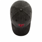 Jungles Jungles x Keith Haring Heart Face Cap in Washed Black