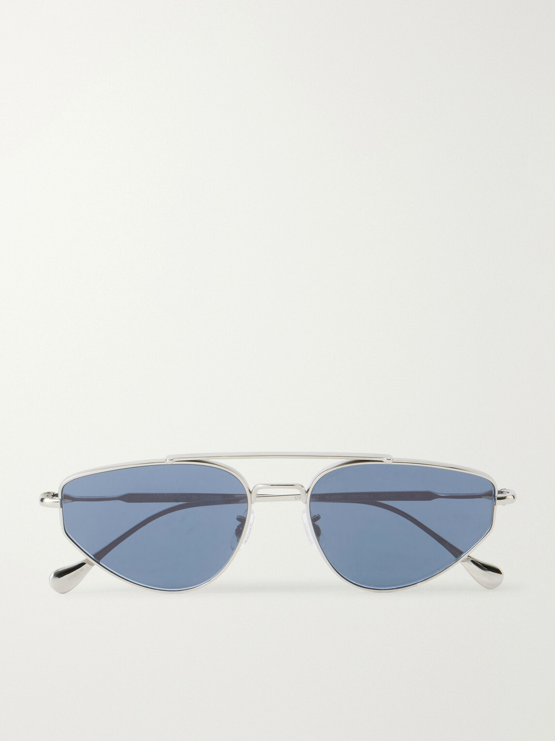 Oliver Peoples - Jil Sander Aviator-Style Silver-Tone Sunglasses
