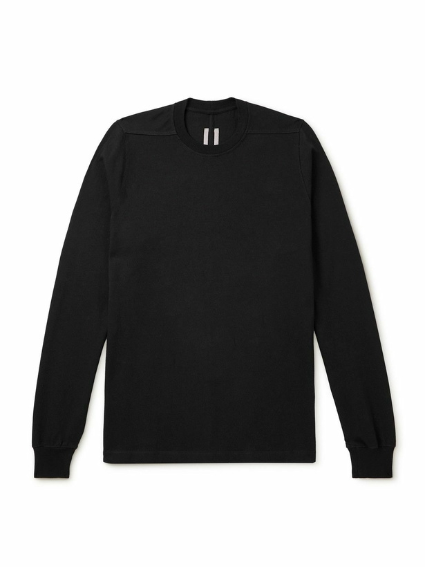 Photo: Rick Owens - Organic Cotton-Jersey Sweatshirt - Black