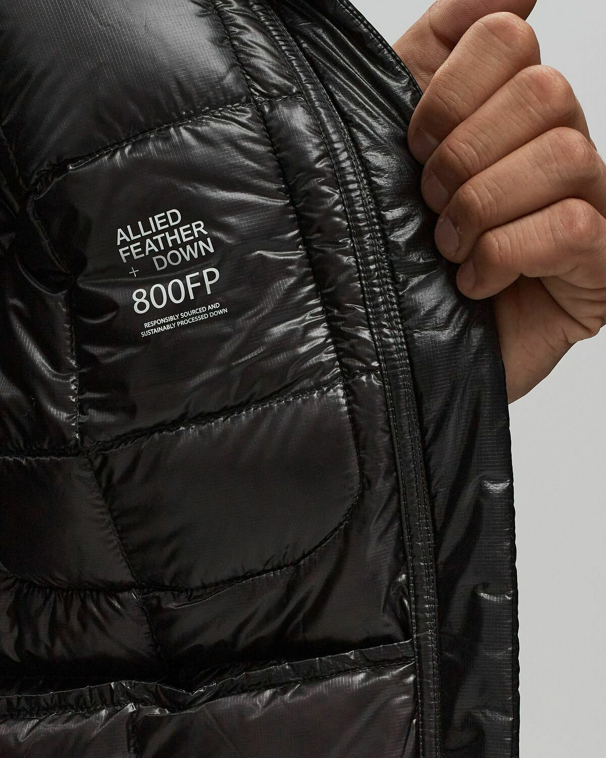 And Wander Diamond stitch down jacket Black Mens Down