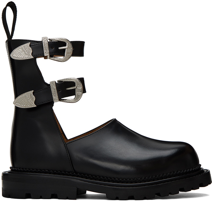 Photo: Toga Pulla Black Buckle Ankle Boots