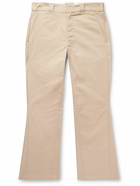 Gallery Dept. - Slim-Fit Flared Cotton-Twill Trousers - Neutrals