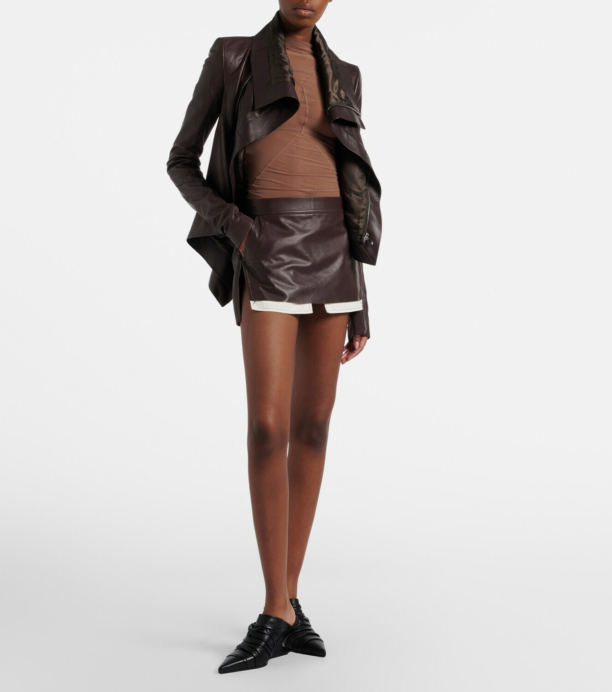 Rick Owens Temple sheer tulle top