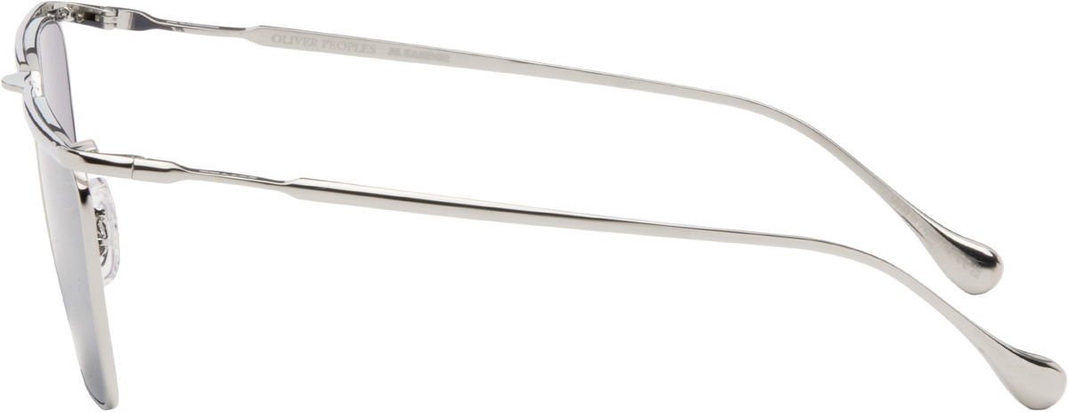 Jil Sander Silver Oliver Peoples Wireframe 'Edition 2' Sunglasses