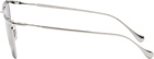 Jil Sander Silver Oliver Peoples Wireframe 'Edition 2' Sunglasses