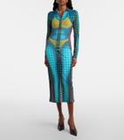 Jean Paul Gaultier Printed midi dress