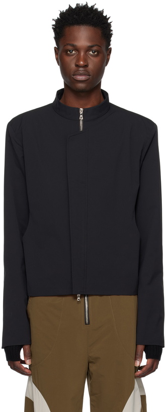 Photo: Uncertain Factor Black Waist Cutout Jacket