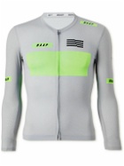 MAAP - System Pro Air Logo-Print Stretch Recycled-Mesh Cycling Jersey - Gray