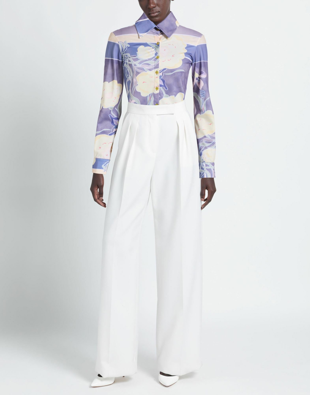 Conner Ives Womens Shirt Lilac