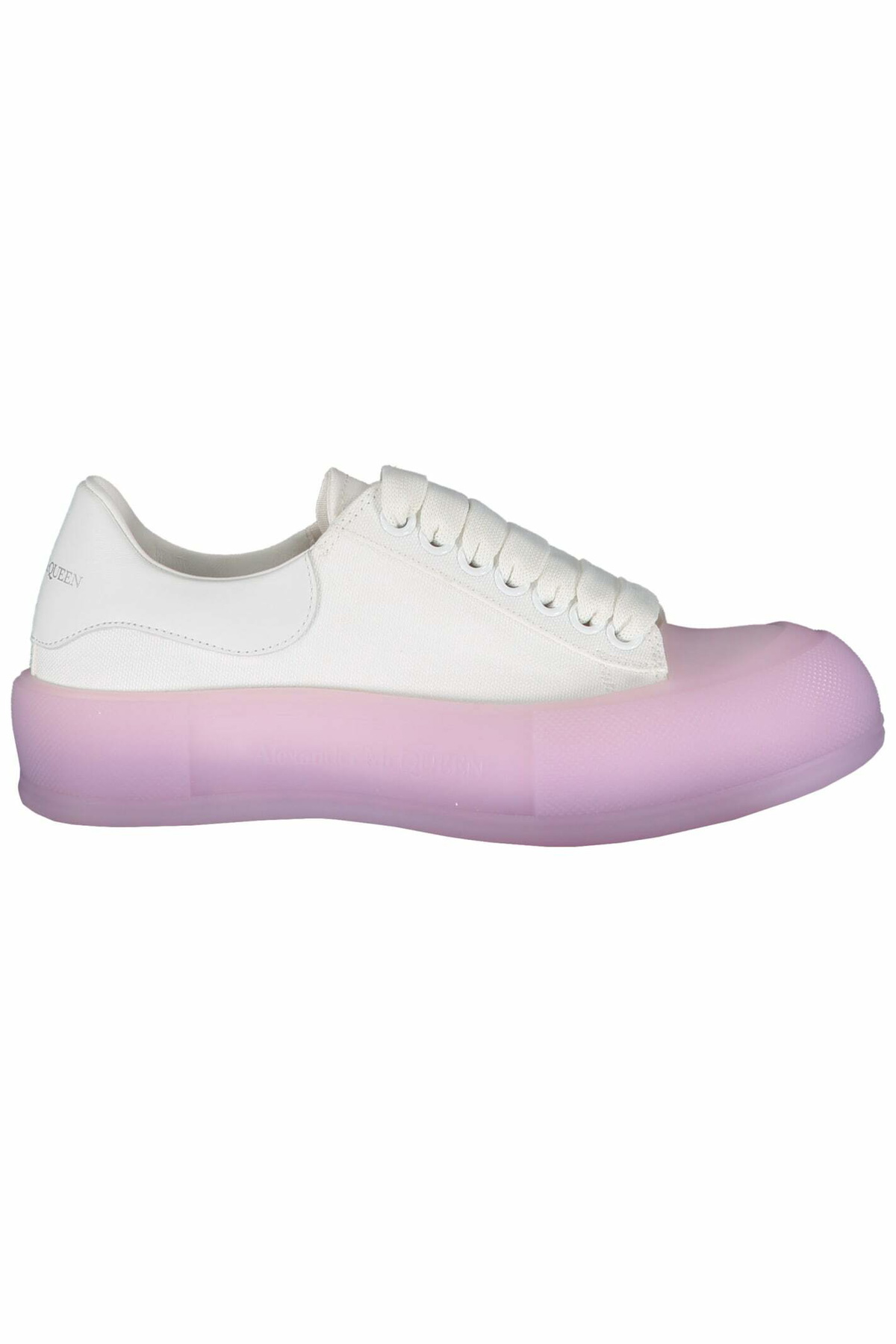 Alexander McQueen Silver and Purple Glitter Oversized