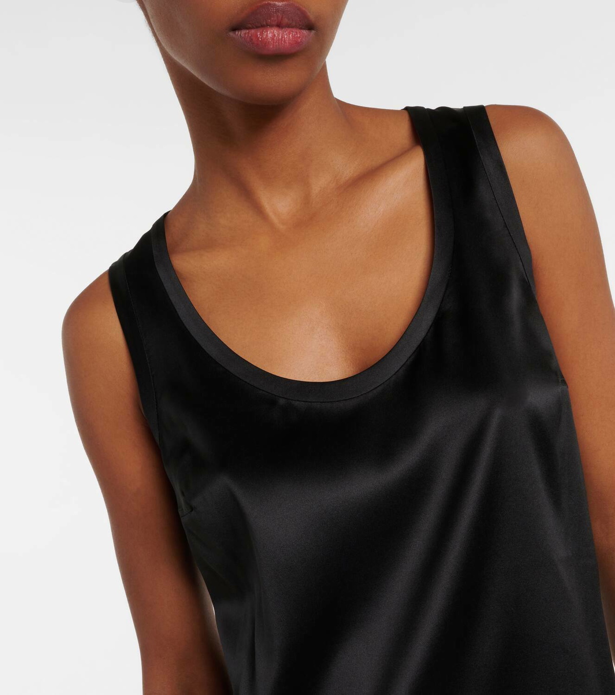 Brunello Cucinelli Silk-blend tank top