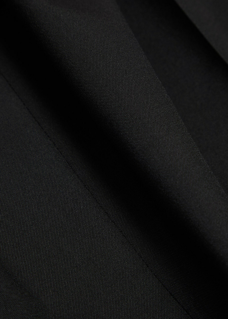 Armarium Giorgia Pleated Wide-leg Wool Trousers Black